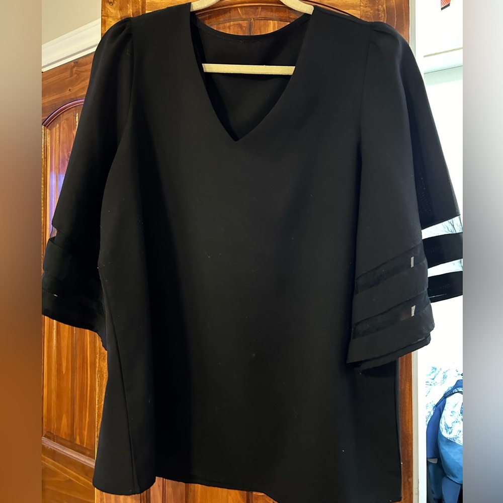 Dramatic sleeve blouse